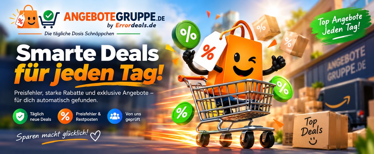 Angebotegruppe.de – die tägliche Dosis Schnäppchen: Preisfehler, starke Rabatte und exklusive Angebote